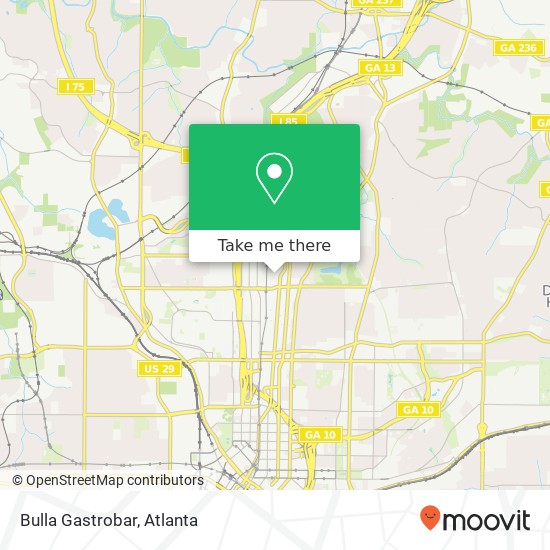 Mapa de Bulla Gastrobar