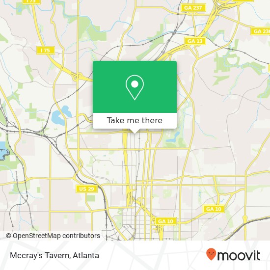 Mapa de Mccray's Tavern