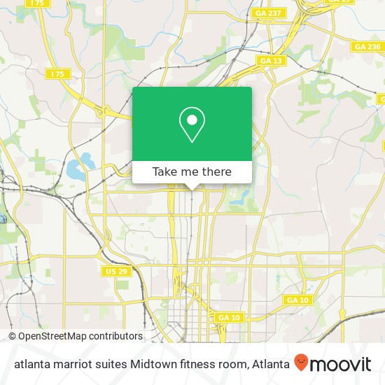 atlanta marriot suites Midtown fitness room map