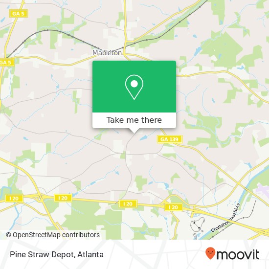 Mapa de Pine Straw Depot