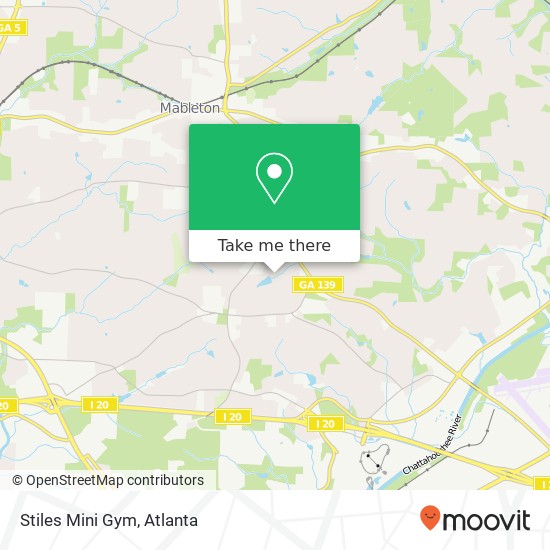 Mapa de Stiles Mini Gym