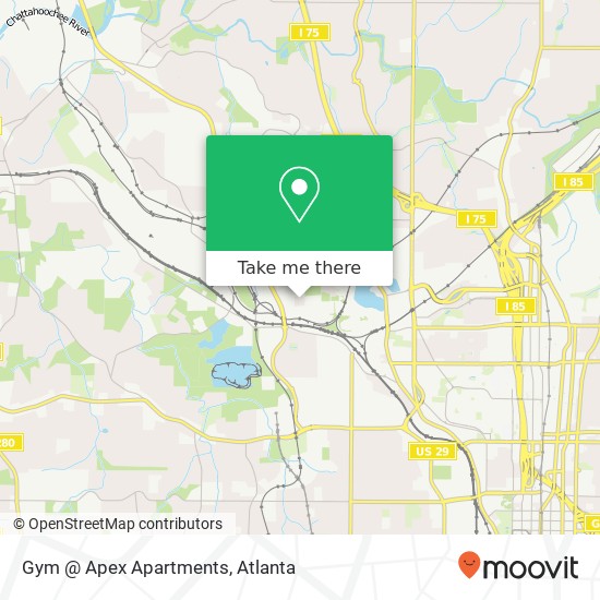 Mapa de Gym @ Apex Apartments