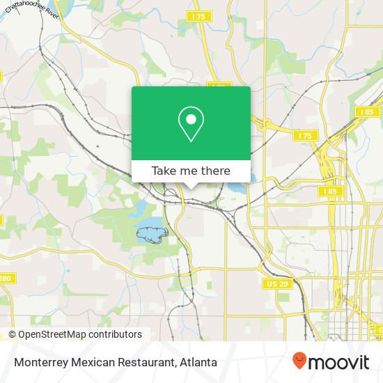 Monterrey Mexican Restaurant map