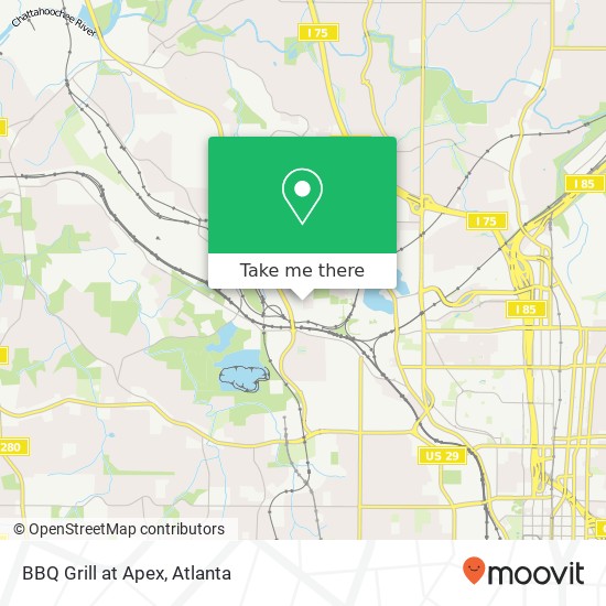 Mapa de BBQ Grill at Apex