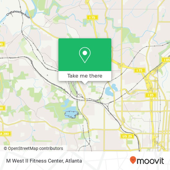 M West II Fitness Center map