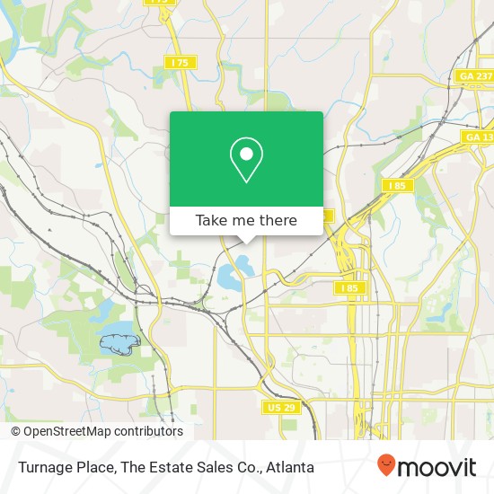 Mapa de Turnage Place, The Estate Sales Co.