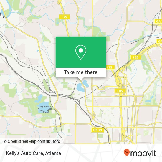 Mapa de Kelly's Auto Care