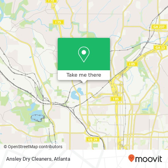 Mapa de Ansley Dry Cleaners