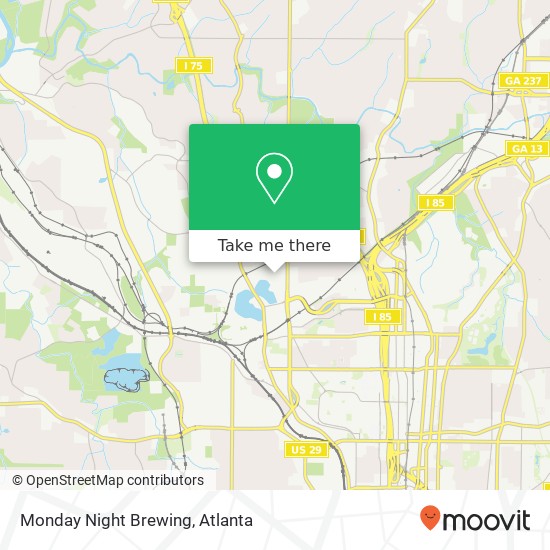 Mapa de Monday Night Brewing