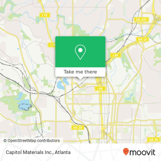 Capitol Materials Inc. map