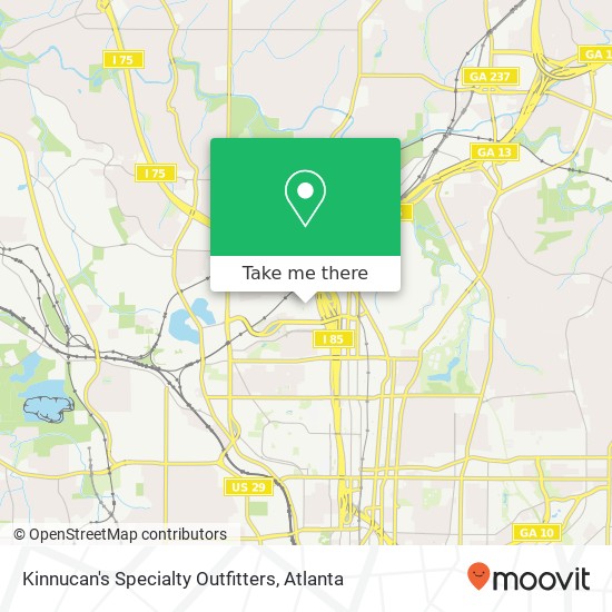 Kinnucan's Specialty Outfitters map