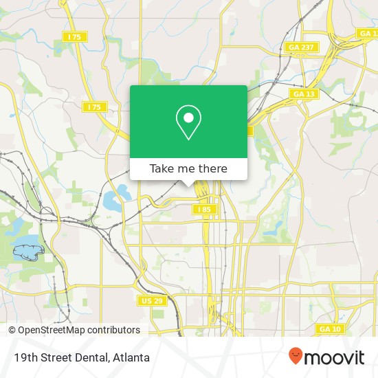 19th Street Dental map