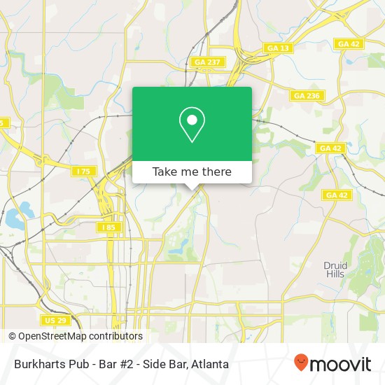 Mapa de Burkharts Pub - Bar #2 - Side Bar