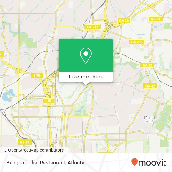 Mapa de Bangkok Thai Restaurant