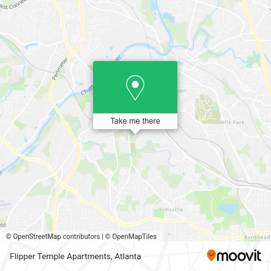 Flipper Temple Apartments map