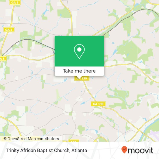 Mapa de Trinity African Baptist Church