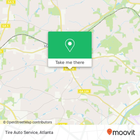 Mapa de Tire Auto Service