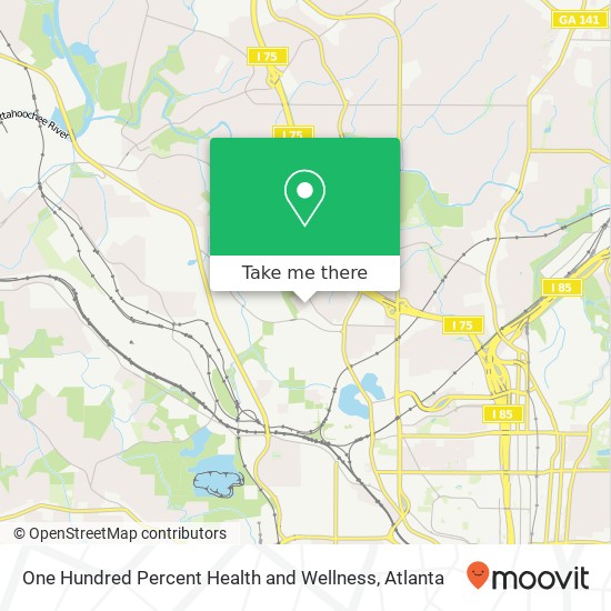 Mapa de One Hundred Percent Health and Wellness