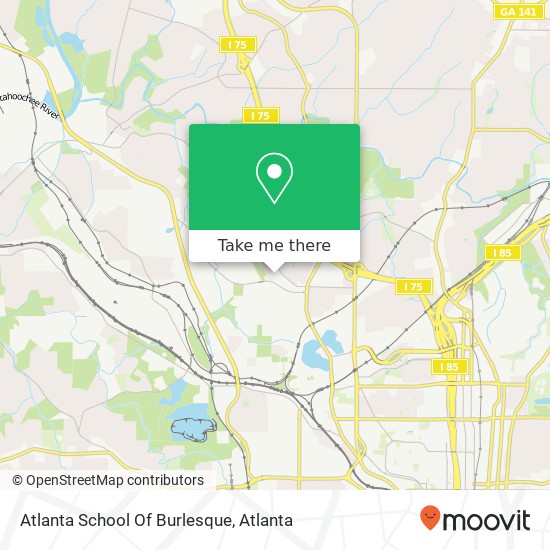 Atlanta School Of Burlesque map