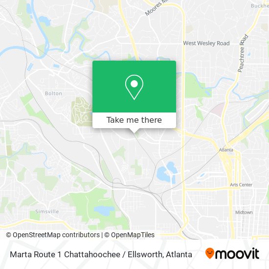 Marta Route 1 Chattahoochee / Ellsworth map