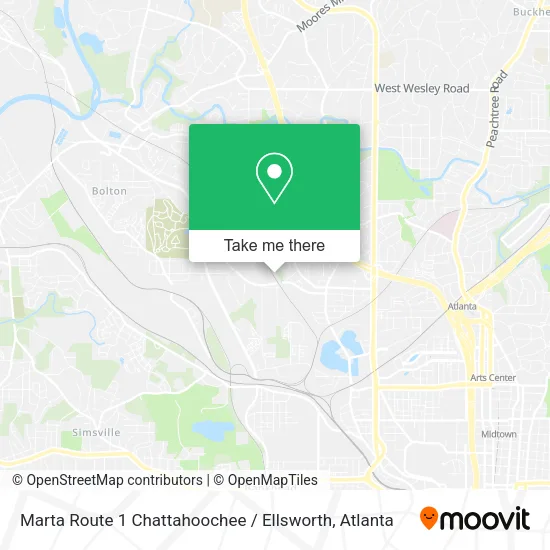 Mapa de Marta Route 1 Chattahoochee / Ellsworth