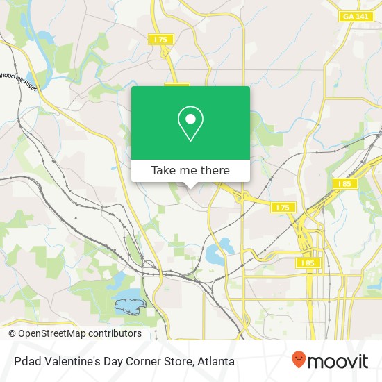 Mapa de Pdad Valentine's Day Corner Store