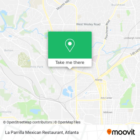 La Parrilla Mexican Restaurant map