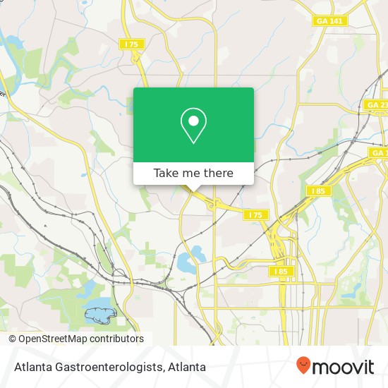 Atlanta Gastroenterologists map