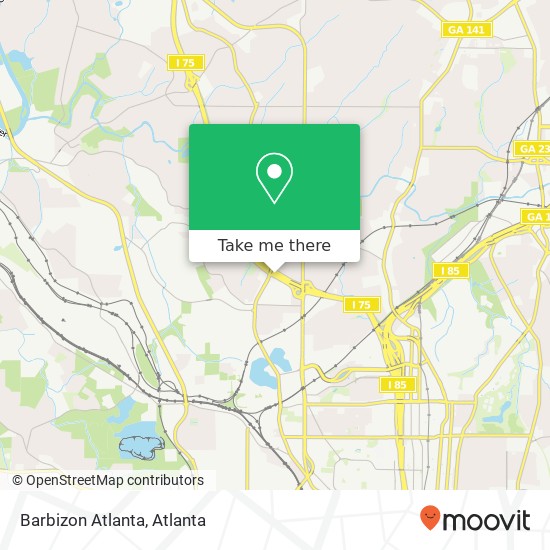 Mapa de Barbizon Atlanta
