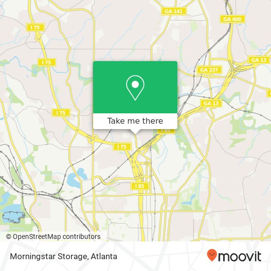 Mapa de Morningstar Storage