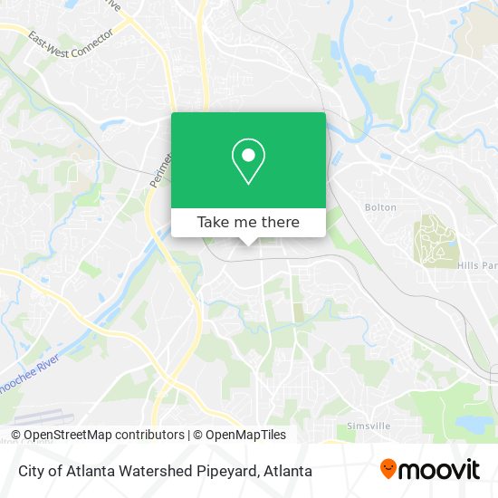 City of Atlanta Watershed Pipeyard map