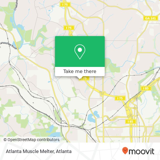 Mapa de Atlanta Muscle Melter