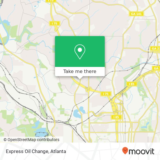 Mapa de Express Oil Change