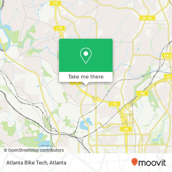 Mapa de Atlanta Bike Tech