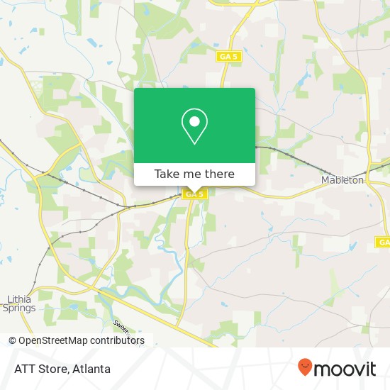 ATT Store map