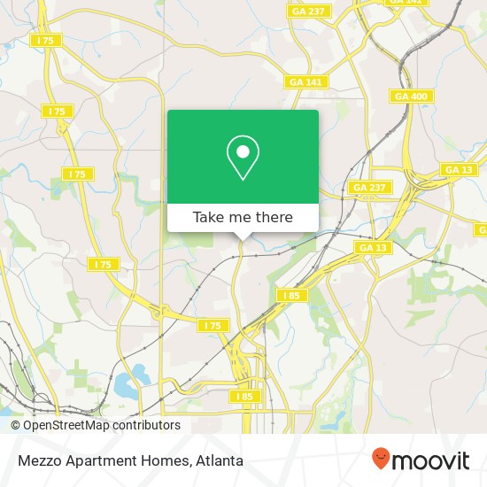 Mezzo Apartment Homes map
