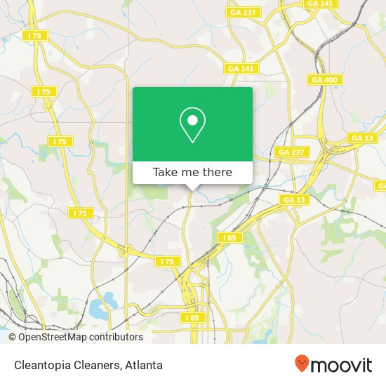 Cleantopia Cleaners map