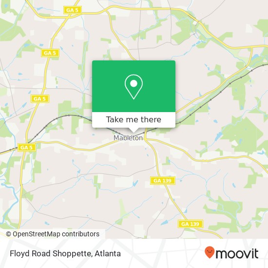 Mapa de Floyd Road Shoppette