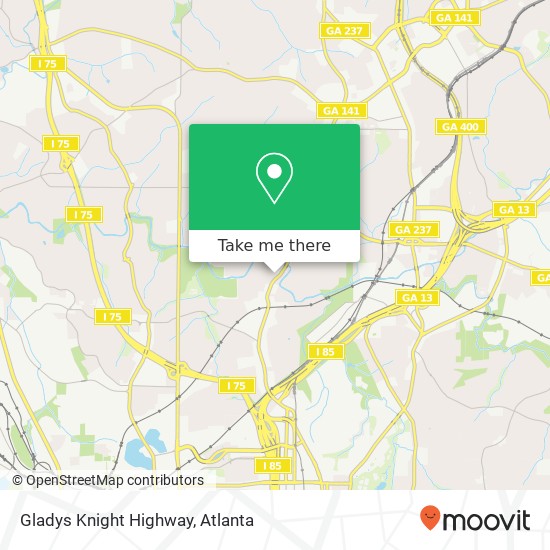 Mapa de Gladys Knight Highway