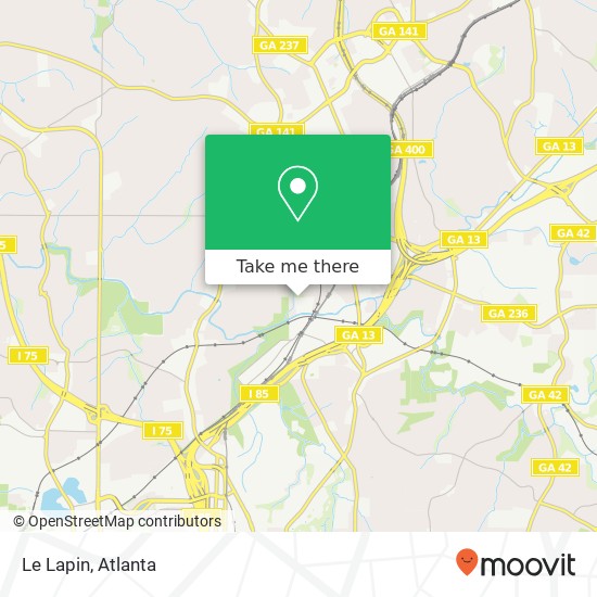 Le Lapin map