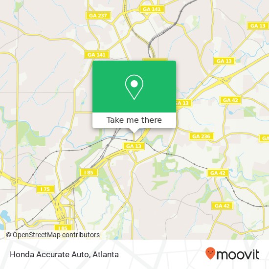 Mapa de Honda Accurate Auto