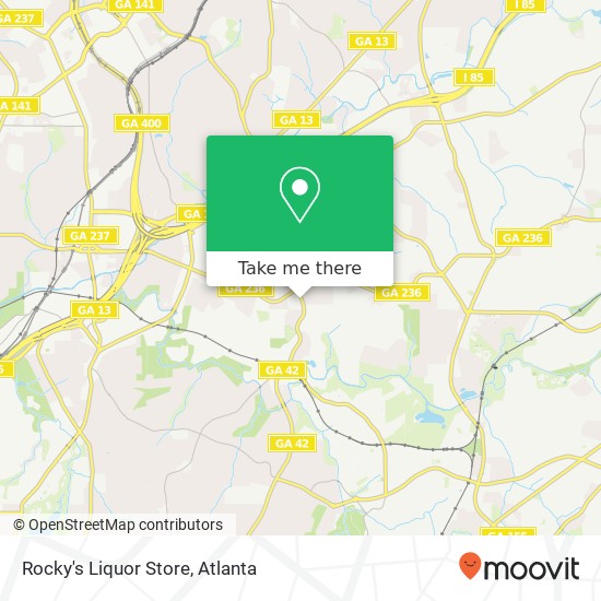 Rocky's Liquor Store map