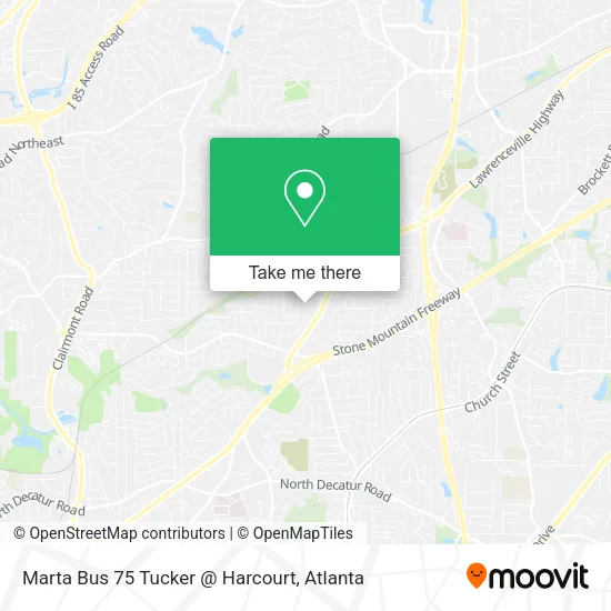 Mapa de Marta Bus 75 Tucker @ Harcourt
