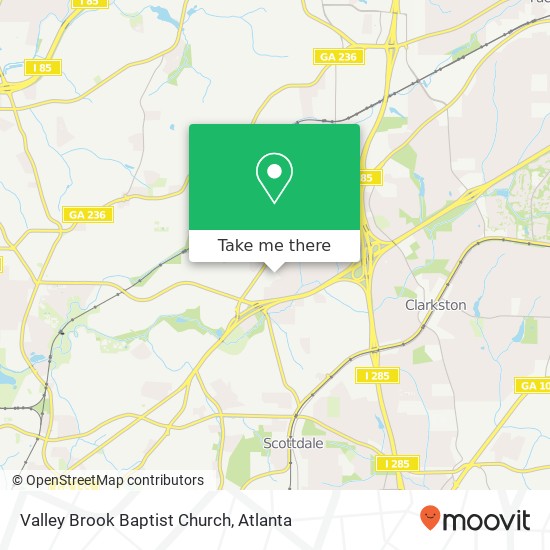 Mapa de Valley Brook Baptist Church