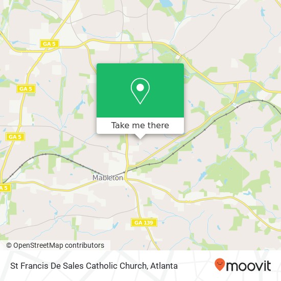 St Francis De Sales Catholic Church map