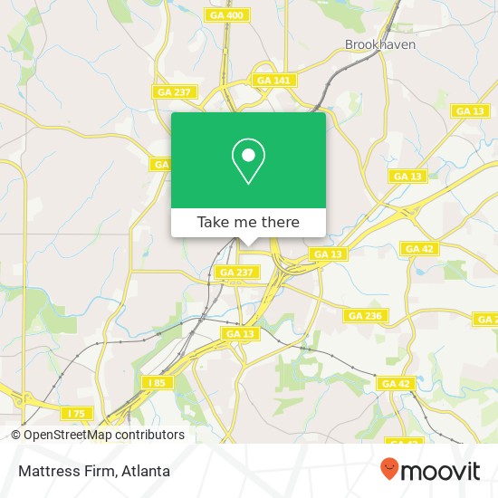 Mapa de Mattress Firm