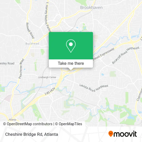 Mapa de Cheshire Bridge Rd