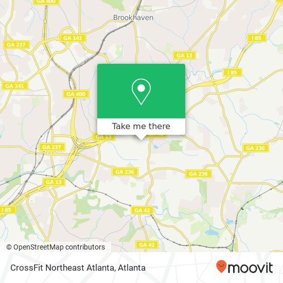 CrossFit Northeast Atlanta map