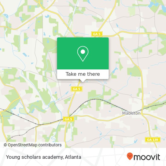 Young scholars academy map