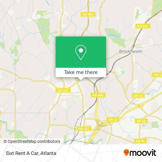 Sixt Rent A Car map